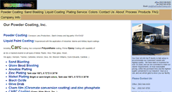 Desktop Screenshot of ourpowdercoating.com